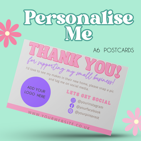 Predesigned Bold Thank you cards