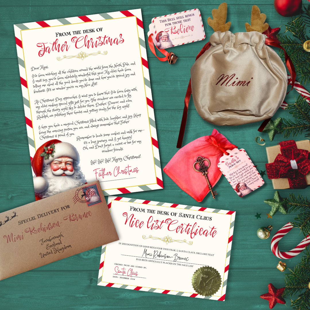 Letter from Santa / Father Christmas FULL SET