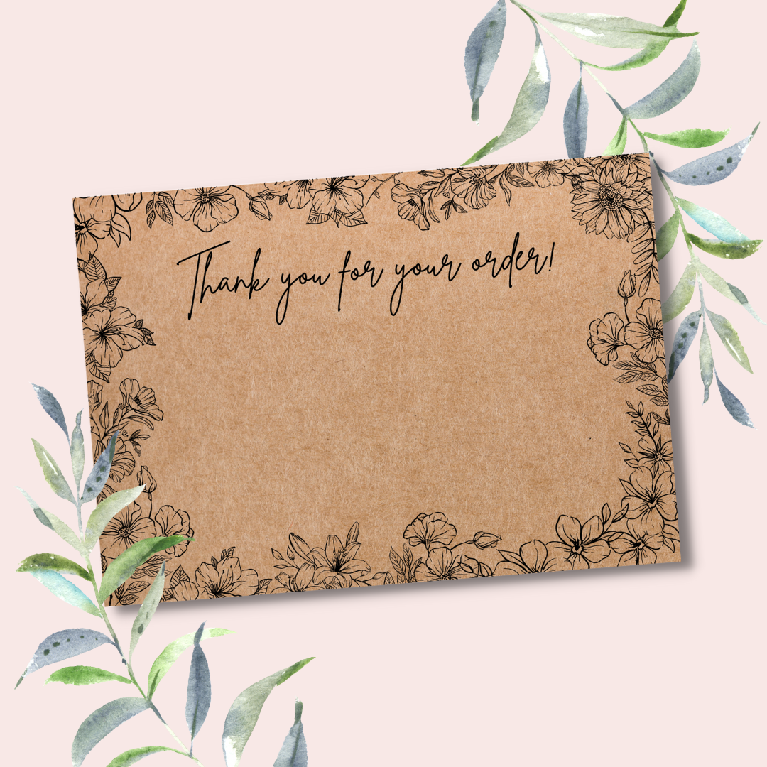 Floral Thank you cards